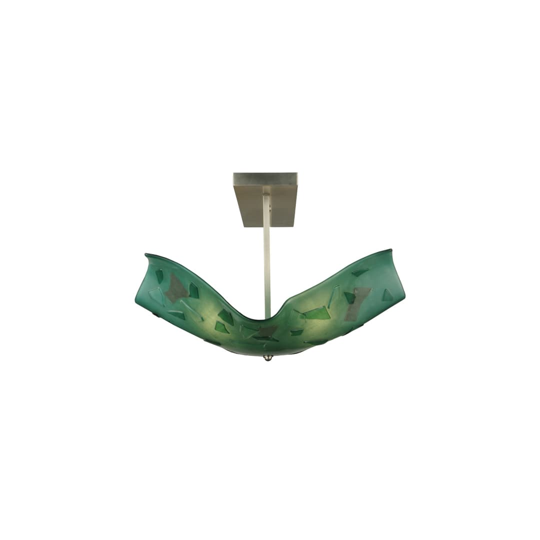 Metro Fusion 4 Light 38" Wide Semi-Flush Linear Ceiling Fixture