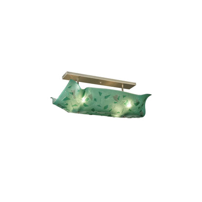Metro Fusion 4 Light 38" Wide Semi-Flush Linear Ceiling Fixture