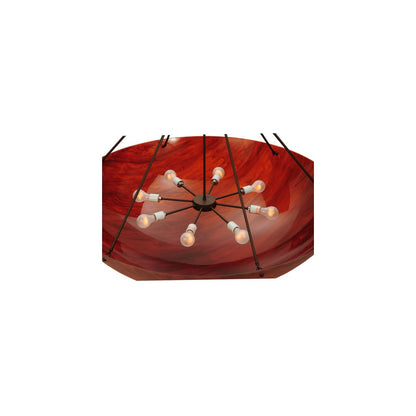 Rio 8 Light 48" Wide Semi-Flush Bowl Ceiling Fixture