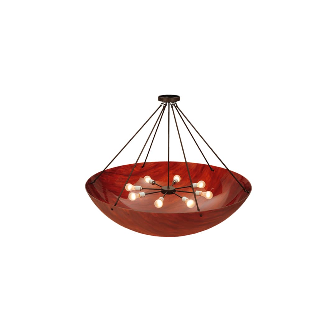 Rio 8 Light 48" Wide Semi-Flush Bowl Ceiling Fixture