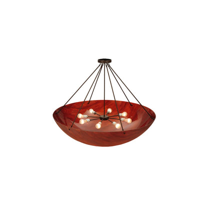 Rio 8 Light 48" Wide Semi-Flush Bowl Ceiling Fixture
