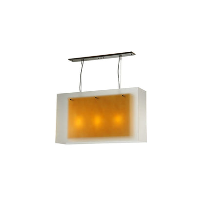 Quadrato 3 Light 12" Wide Linear Pendant