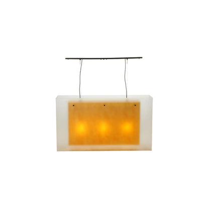 Quadrato 3 Light 12" Wide Linear Pendant