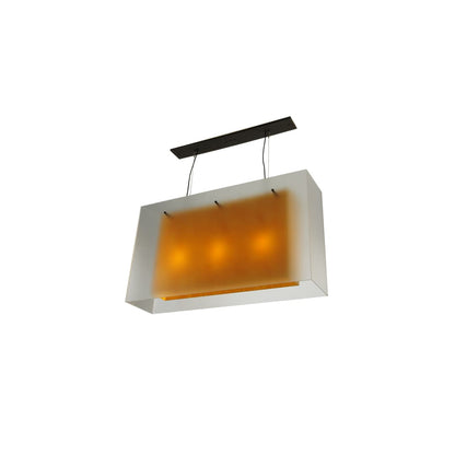 Quadrato 3 Light 12" Wide Linear Pendant
