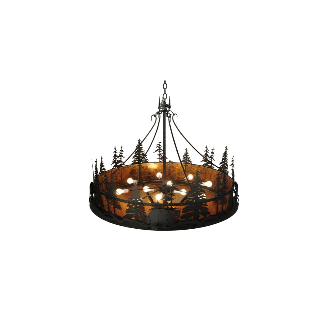 Bear at Durk 12 Light 58" Wide Pendant