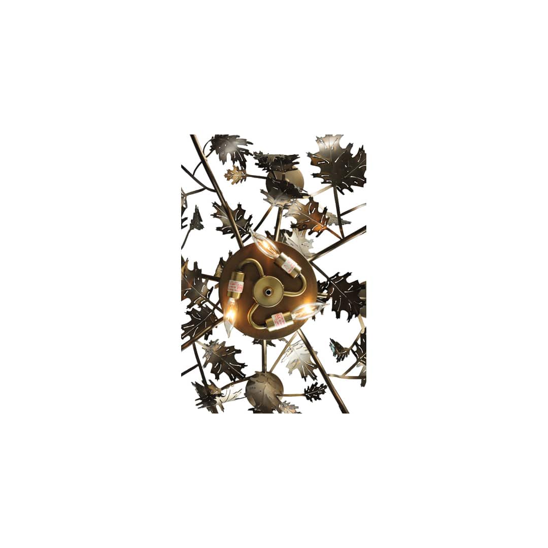 Greenbriar Oak 11 Light 42" Wide Taper Candle Style Chandelier