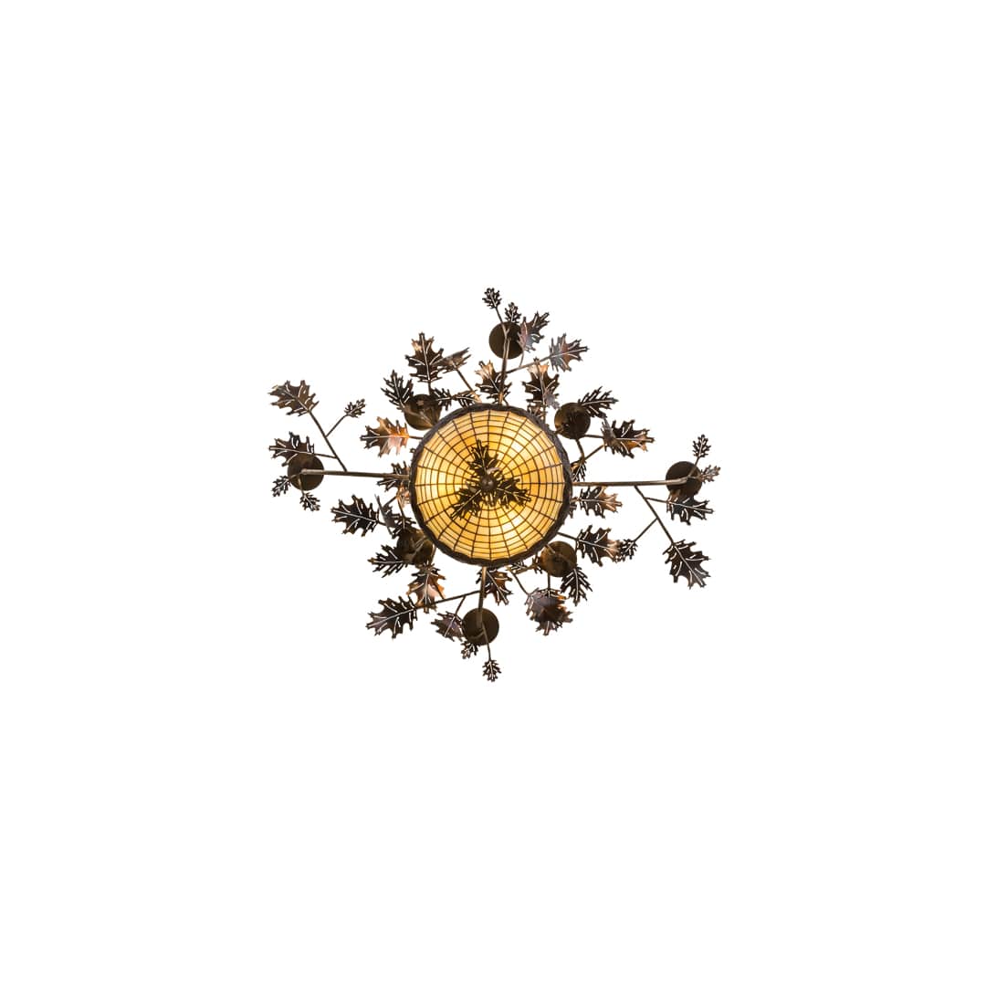 Greenbriar Oak 11 Light 42" Wide Taper Candle Style Chandelier