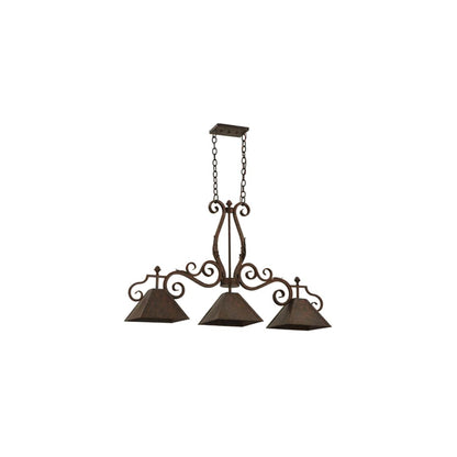 Pedra 3 Light 11" Wide Linear Pendant