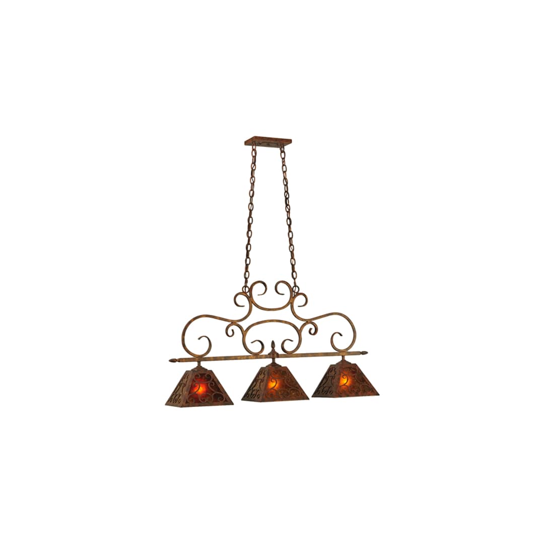 Bandolei 3 Light 10" Wide Linear Pendant