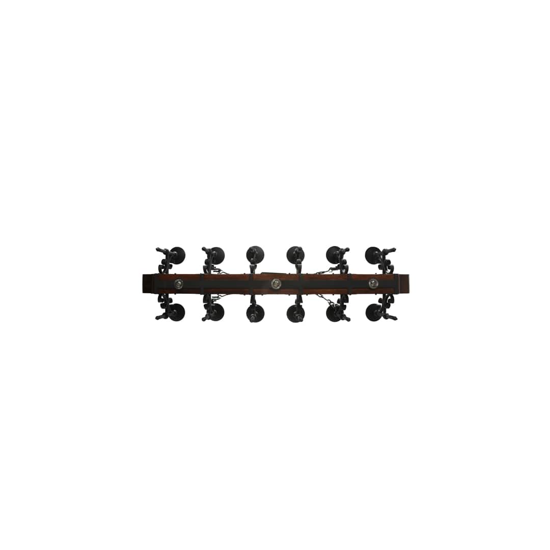 Tudor 15 Light 60" Wide Pillar Candle Style Chandelier with Green Jadestone Shades- Wrought Iron Finish