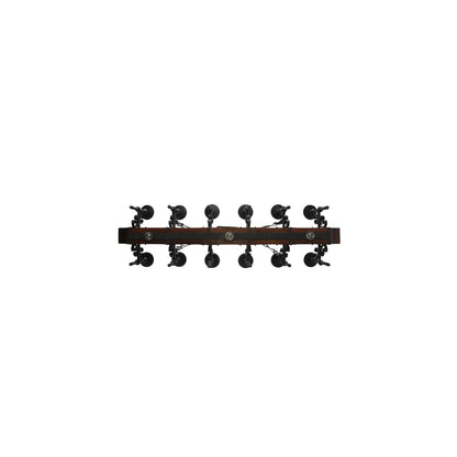 Tudor 15 Light 60" Wide Pillar Candle Style Chandelier with Green Jadestone Shades- Wrought Iron Finish