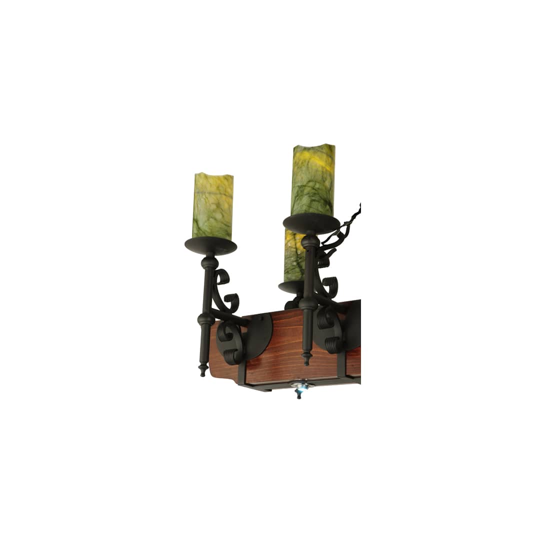 Tudor 15 Light 60" Wide Wrought Iron Candle Style Chandelier