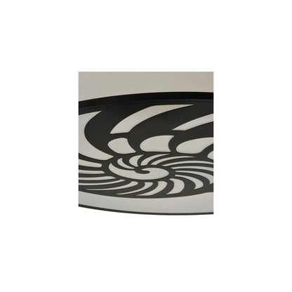 Nautilus 10 Light 60" Wide Flush Mount Drum Ceiling Fixture - Antique Iron Gate Finish