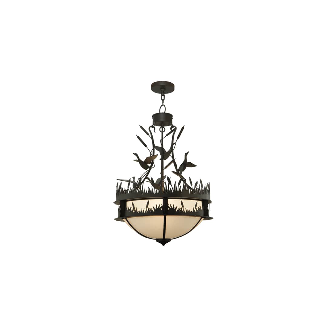 Ducks in Flight 4 Light 24" Wide Pendant