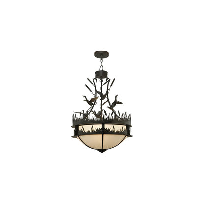 Ducks in Flight 4 Light 24" Wide Pendant