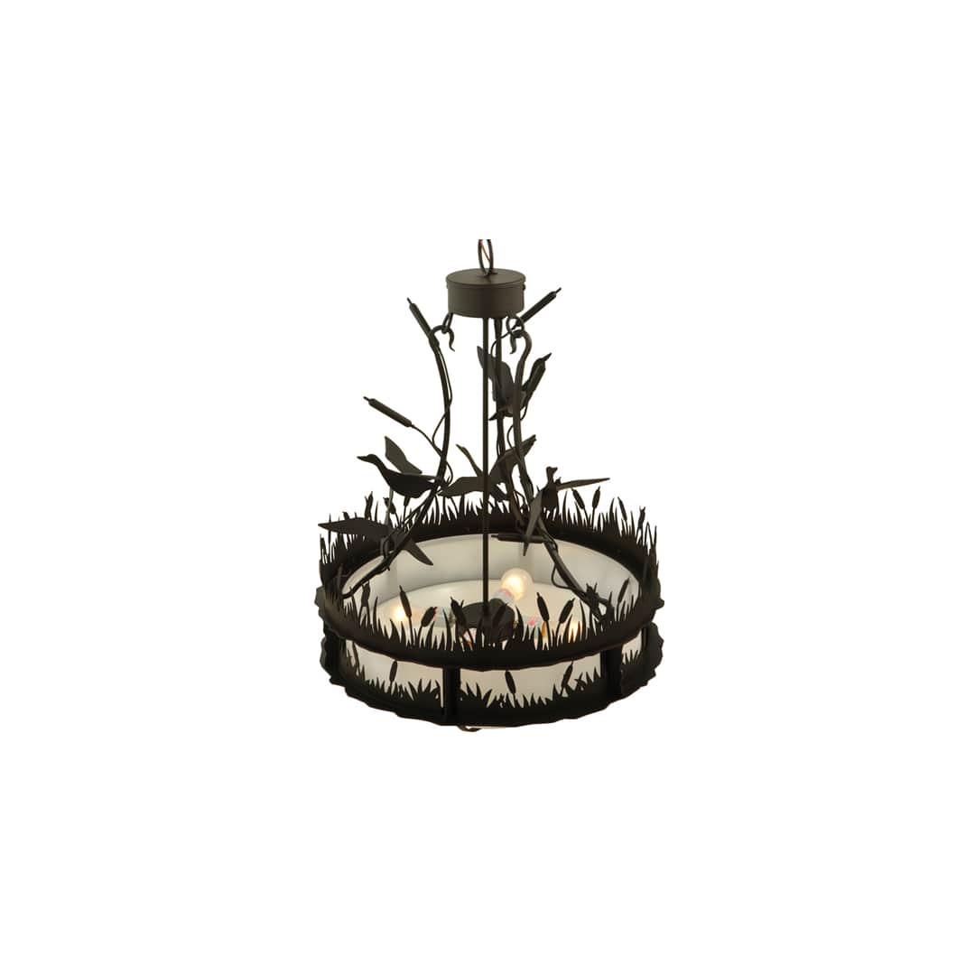 Ducks in Flight 4 Light 24" Wide Pendant