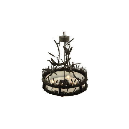 Ducks in Flight 4 Light 24" Wide Pendant