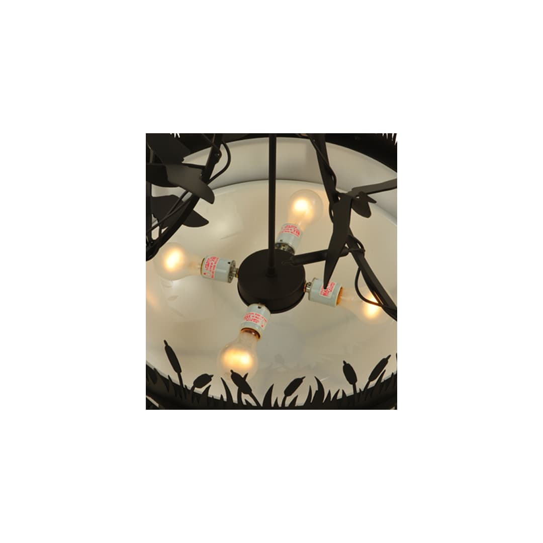 Ducks in Flight 4 Light 24" Wide Pendant