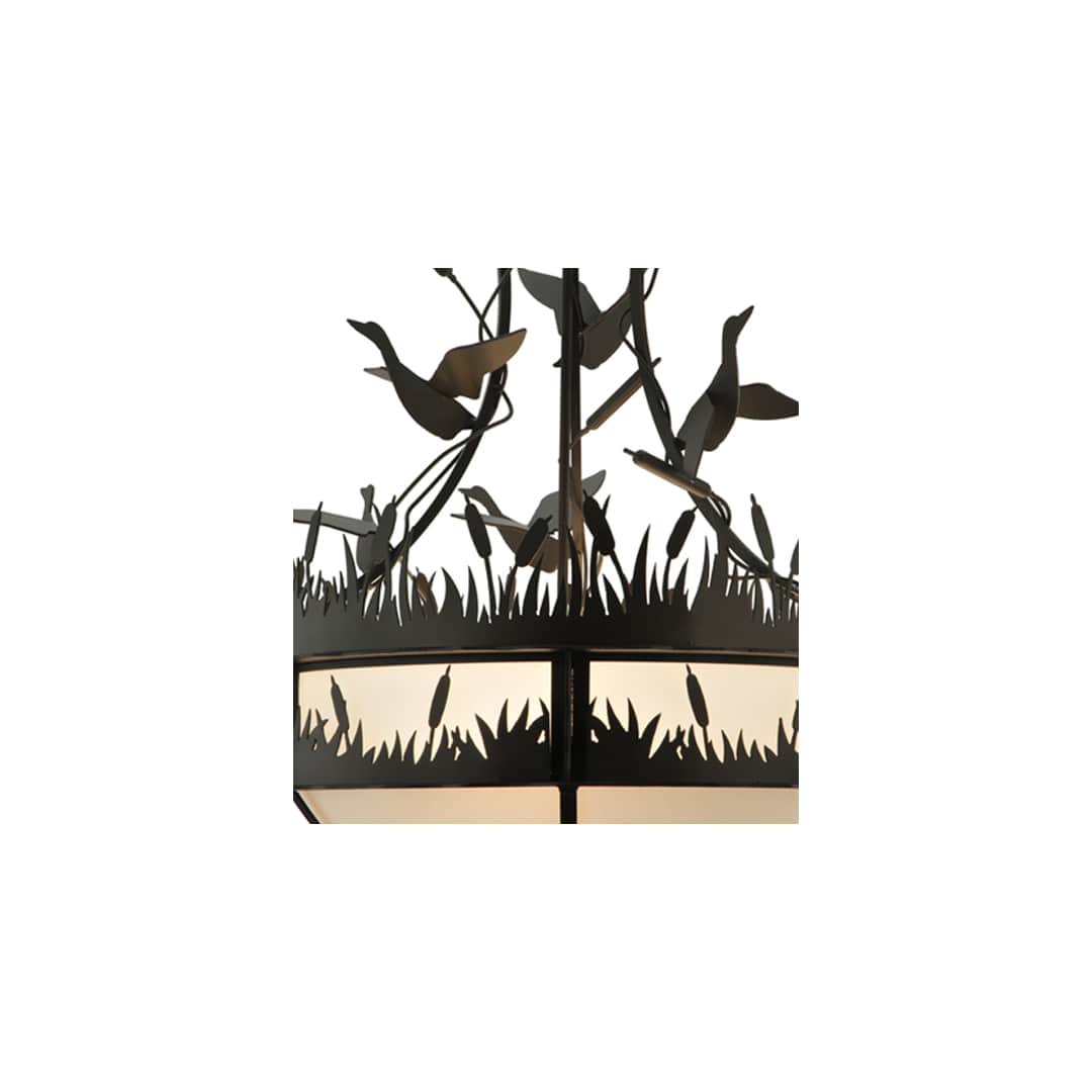 Ducks in Flight 4 Light 24" Wide Pendant