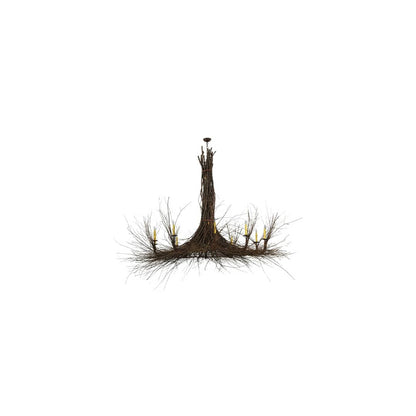 Twigs 10 Light 100" Wide Taper Candle Style Chandelier