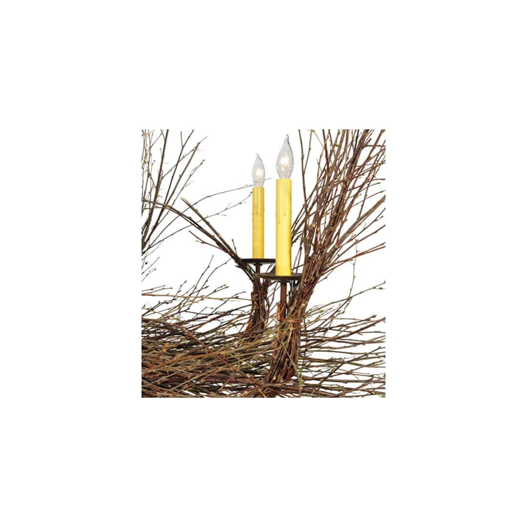 Twigs 10 Light 100" Wide Taper Candle Style Chandelier