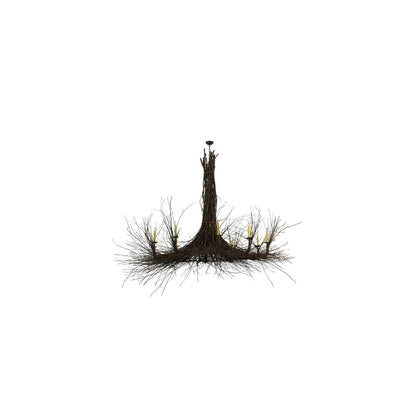 Twigs 10 Light 100" Wide Taper Candle Style Chandelier