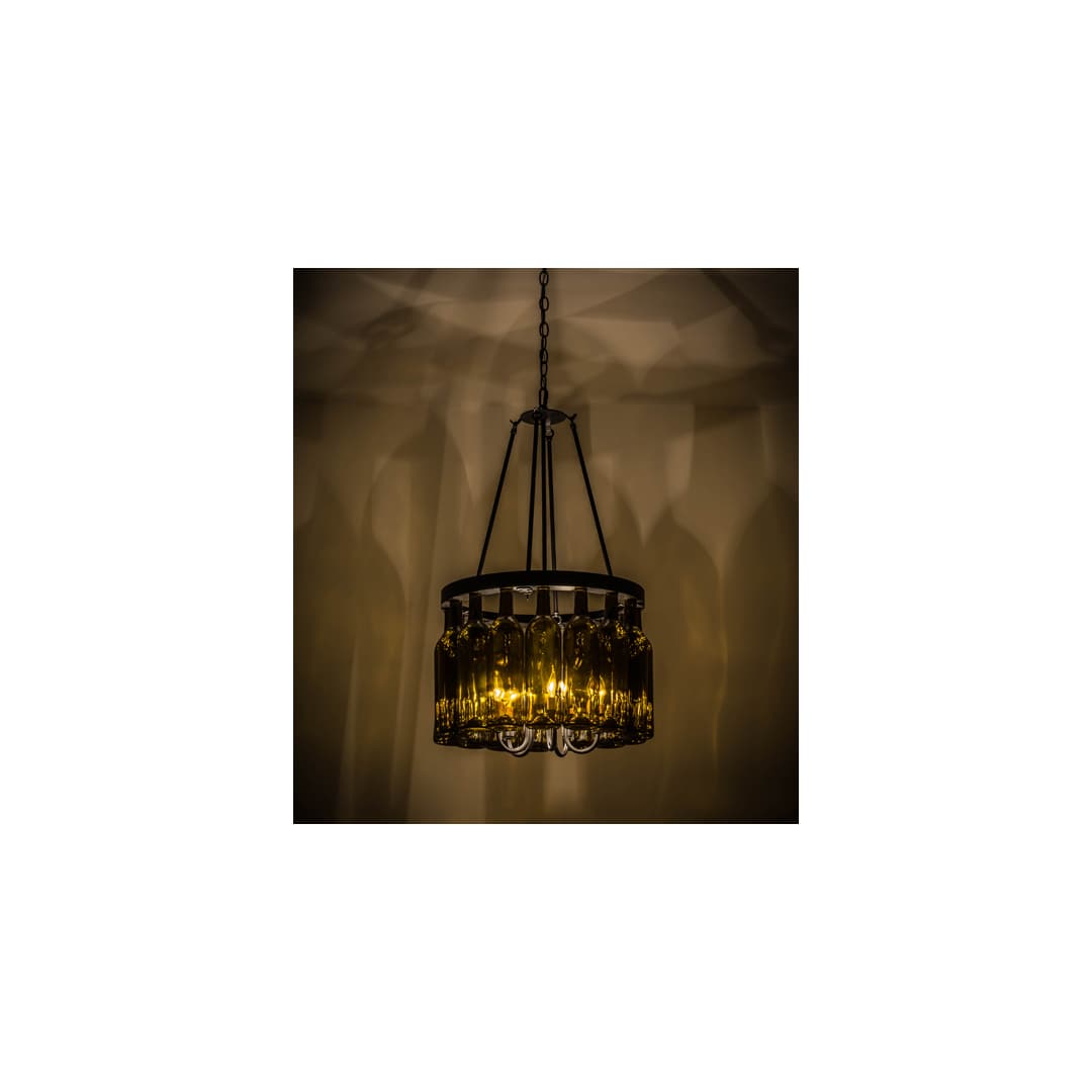 Tuscan Vineyard 5 Light 17" Wide Drum Chandelier