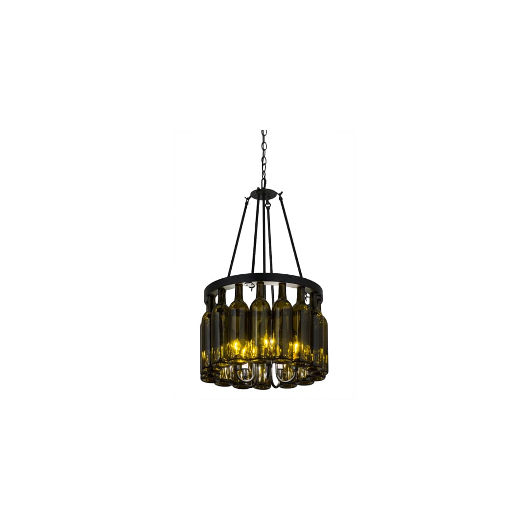 Tuscan Vineyard 5 Light 17" Wide Drum Chandelier