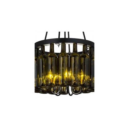 Tuscan Vineyard 5 Light 17" Wide Drum Chandelier