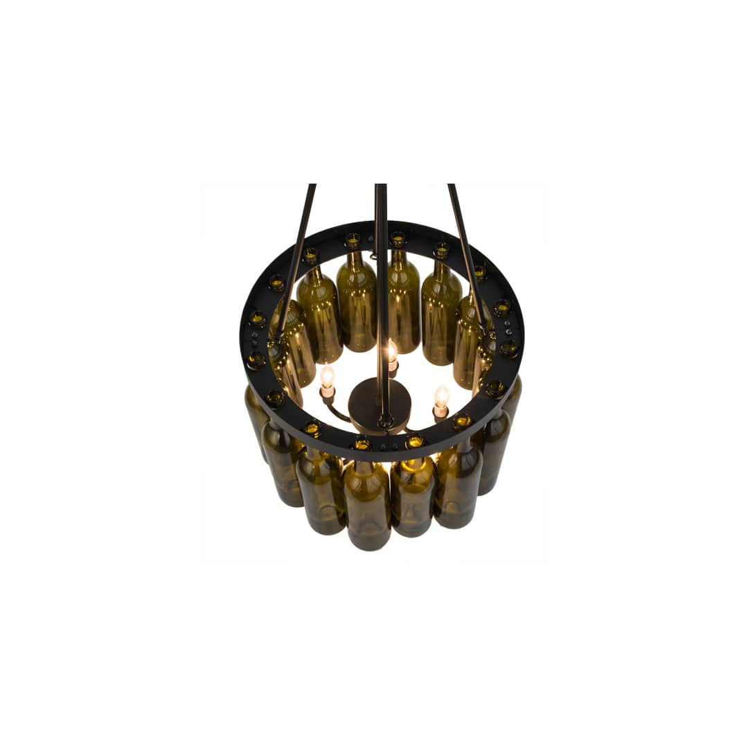 Tuscan Vineyard 5 Light 17" Wide Drum Chandelier