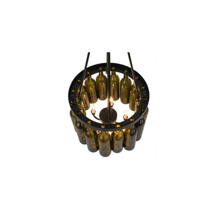 Tuscan Vineyard 5 Light 17" Wide Drum Chandelier