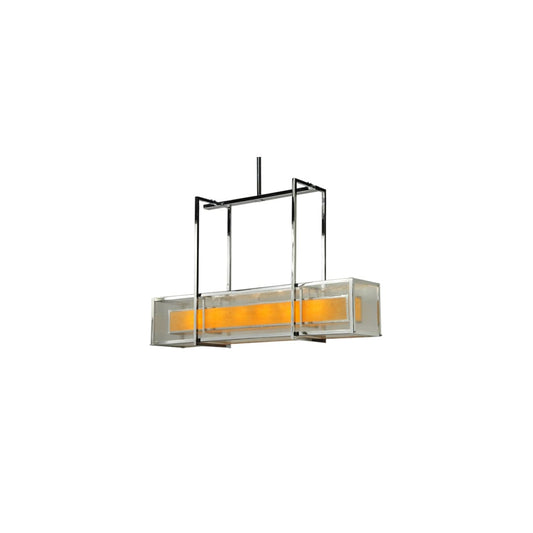 Quadrato 6 Light 13" Wide Linear Pendant