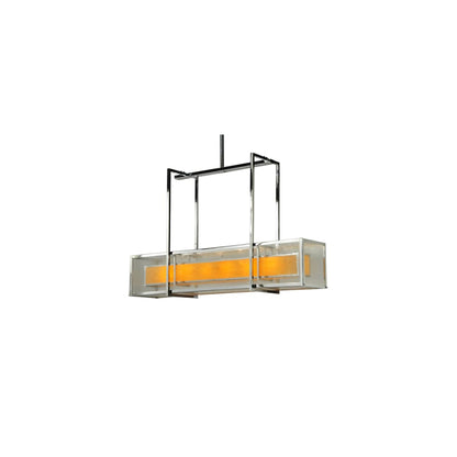 Quadrato 6 Light 13" Wide Linear Pendant