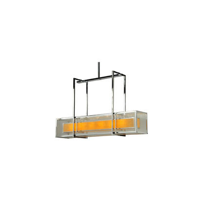 Quadrato 6 Light 13" Wide Linear Pendant