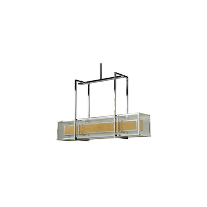Quadrato 6 Light 13" Wide Linear Pendant