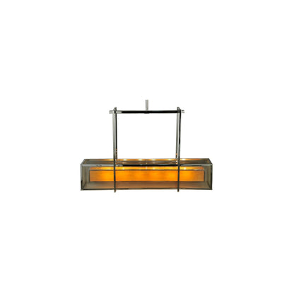 Quadrato 6 Light 13" Wide Linear Pendant