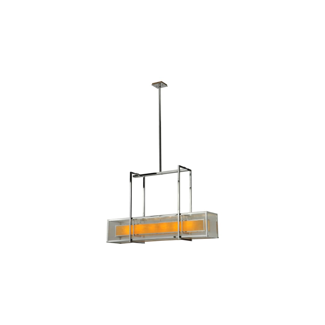 Quadrato 6 Light 13" Wide Linear Pendant