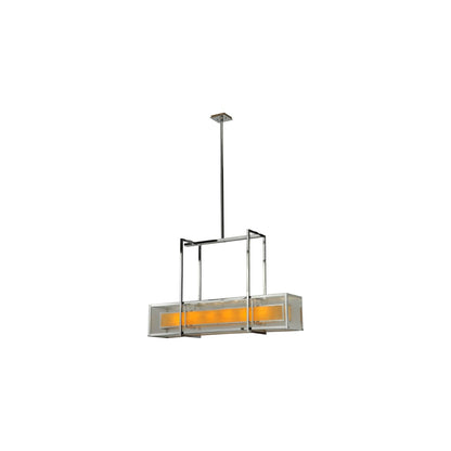 Quadrato 6 Light 13" Wide Linear Pendant