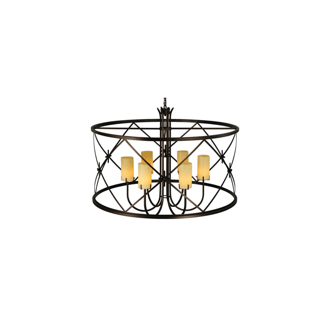 Penelope 6 Light 48" Wide Pillar Candle Pendant