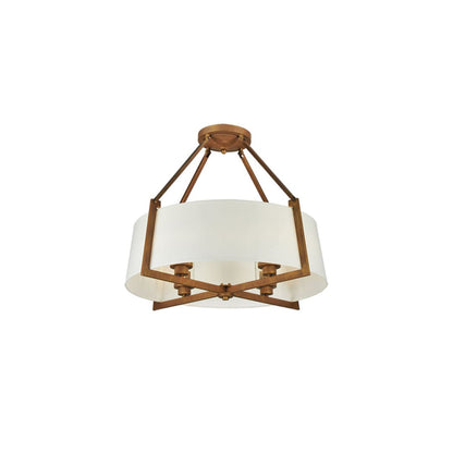 Cilindro Lucy 4 Light 31" Wide Semi-Flush Ceiling Fixture - Cortez Gold Finish