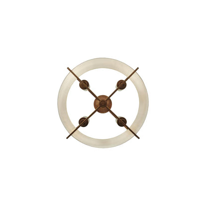 Cilindro Lucy 4 Light 31" Wide Semi-Flush Ceiling Fixture - Cortez Gold Finish