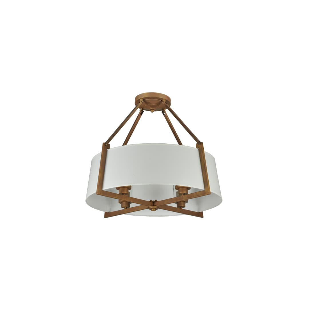 Cilindro Lucy 4 Light 31" Wide Semi-Flush Ceiling Fixture - Cortez Gold Finish