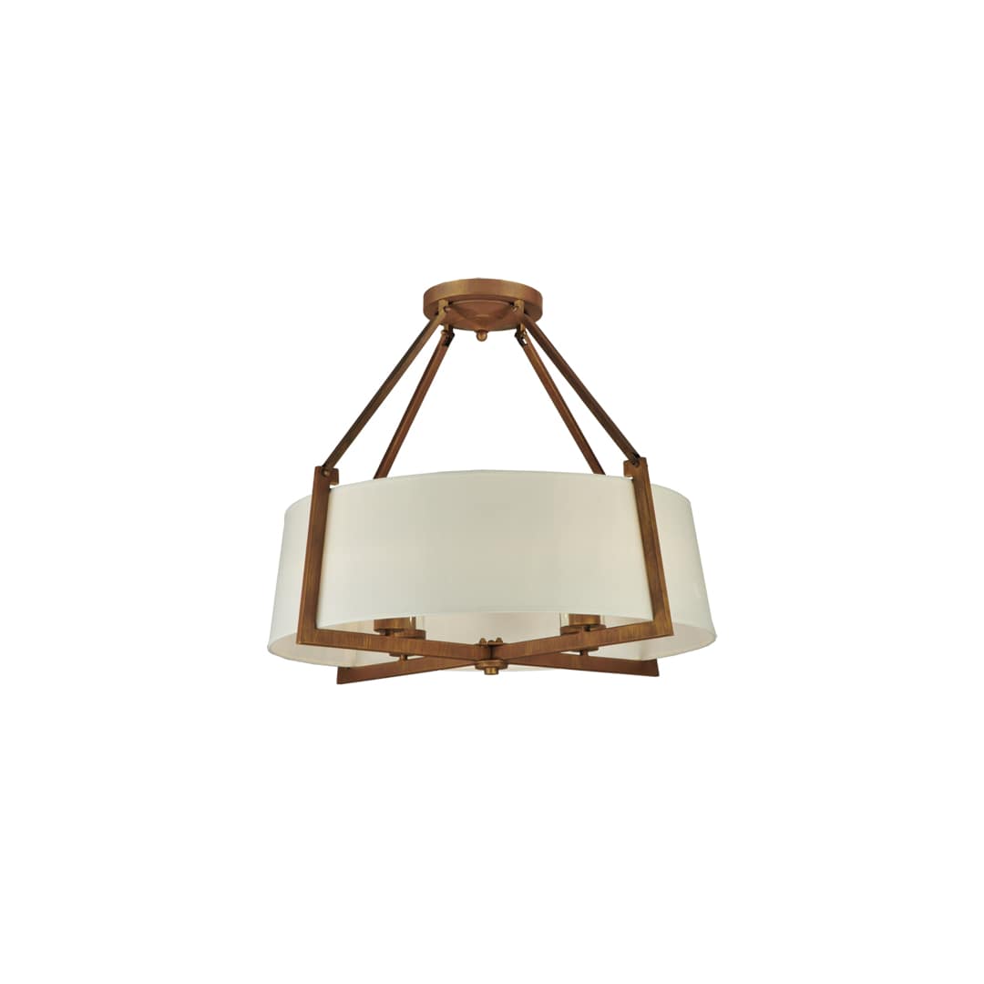 Cilindro Lucy 4 Light 31" Wide Semi-Flush Ceiling Fixture - Cortez Gold Finish