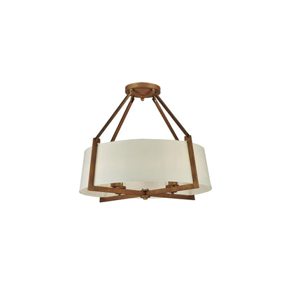Cilindro Lucy 4 Light 31" Wide Semi-Flush Ceiling Fixture - Cortez Gold Finish