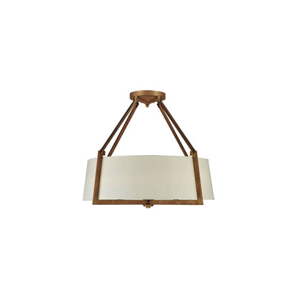 Cilindro Lucy 4 Light 31" Wide Semi-Flush Ceiling Fixture - Cortez Gold Finish