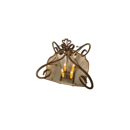 Terena 4 Light 22" Wide Taper Candle Pendant