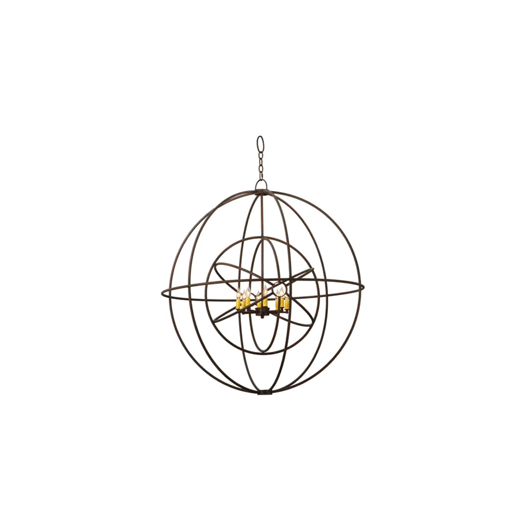 Atom Enerjisi 8 Light 43" Wide Taper Candle Pendant