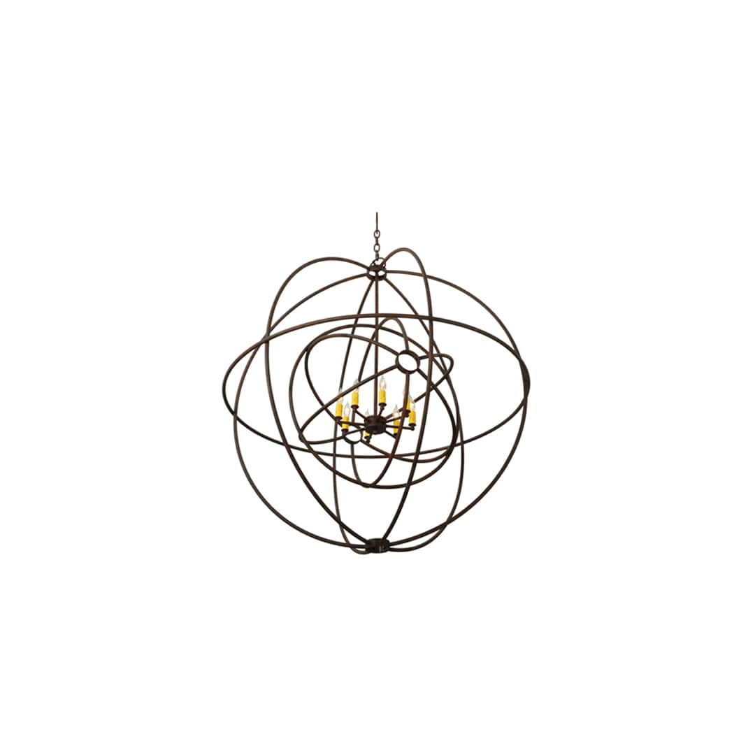Atom Enerjisi 8 Light 43" Wide Taper Candle Pendant