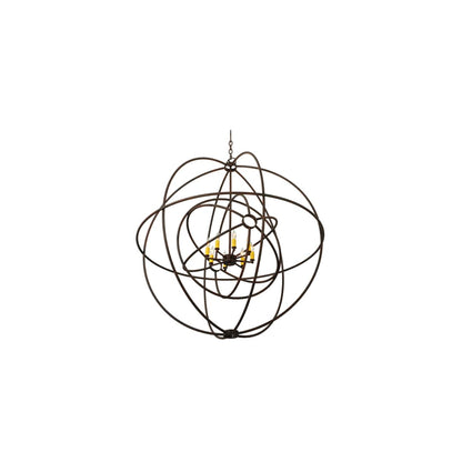 Atom Enerjisi 8 Light 43" Wide Taper Candle Pendant