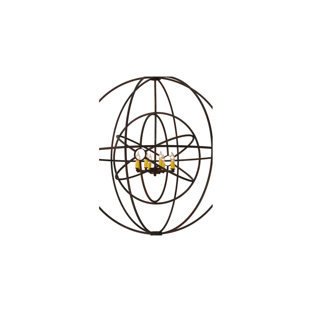 Atom Enerjisi 8 Light 43" Wide Taper Candle Pendant